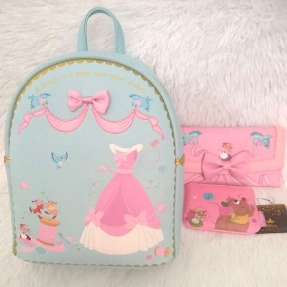 Loungefly Disney Cinderella Sewing Dress Bundle - Picture 2 of 10